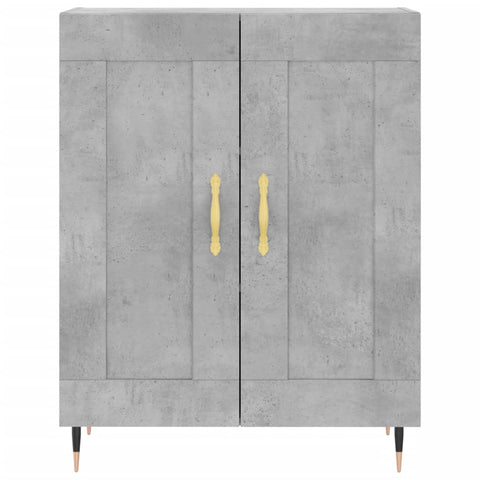 vidaXL Highboard Concrete Grey 69.5x34x180 cm Engineered Wood