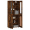 vidaXL Highboard Smoked Oak 69.5x34x180 cm Engineered Wood