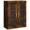 vidaXL Highboard Smoked Oak 69.5x34x180 cm Engineered Wood