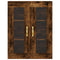 vidaXL Highboard Smoked Oak 69.5x34x180 cm Engineered Wood