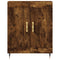vidaXL Highboard Smoked Oak 69.5x34x180 cm Engineered Wood