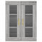 vidaXL Highboard Grey Sonoma 69.5x34x180 cm Engineered Wood