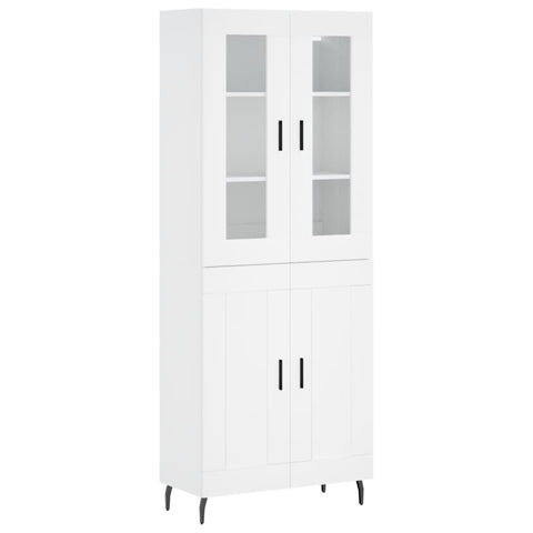 vidaXL Highboard White 69.5x34x180 cm Engineered Wood