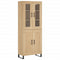 vidaXL Highboard Sonoma Oak 69.5x34x180 cm Engineered Wood