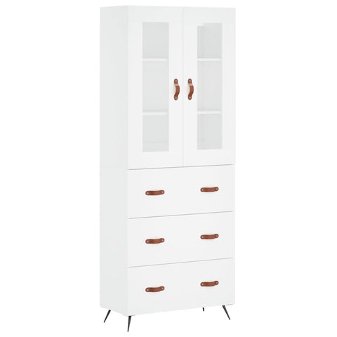 vidaXL Highboard White 69.5x34x180 cm Engineered Wood