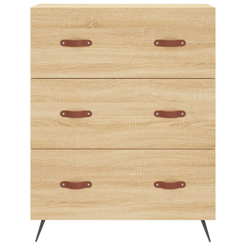vidaXL Highboard Sonoma Oak 69.5x34x180 cm Engineered Wood