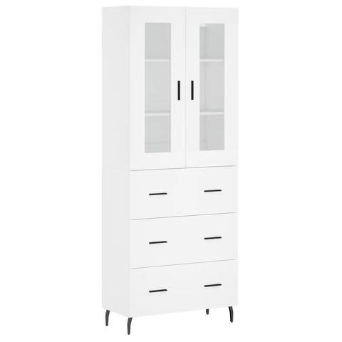 vidaXL Highboard White 69.5x34x180 cm Engineered Wood