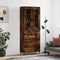 vidaXL Highboard Smoked Oak 69.5x34x180 cm Engineered Wood