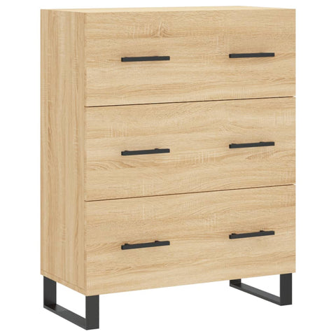 vidaXL Highboard Sonoma Oak 69.5x34x180 cm Engineered Wood