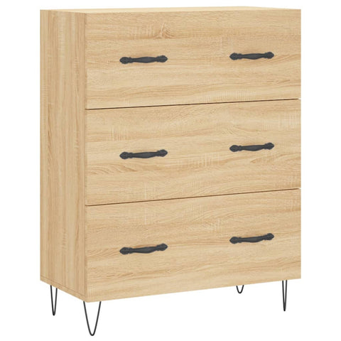 vidaXL Highboard Sonoma Oak 69.5x34x180 cm Engineered Wood