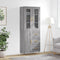 vidaXL Highboard Grey Sonoma 69.5x34x180 cm Engineered Wood