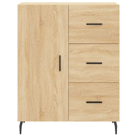vidaXL Highboard Sonoma Oak 69.5x34x180 cm Engineered Wood