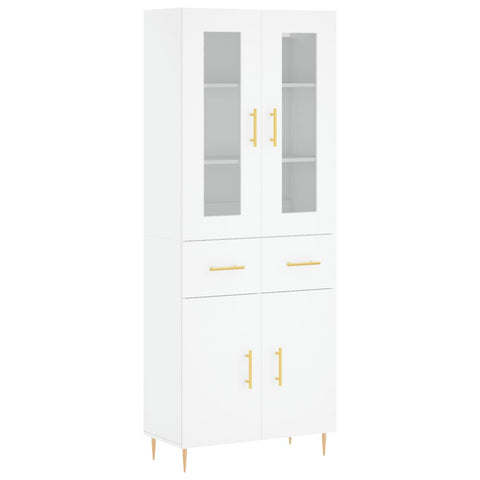 vidaXL Highboard White 69.5x34x180 cm Engineered Wood