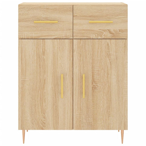 vidaXL Highboard Sonoma Oak 69.5x34x180 cm Engineered Wood