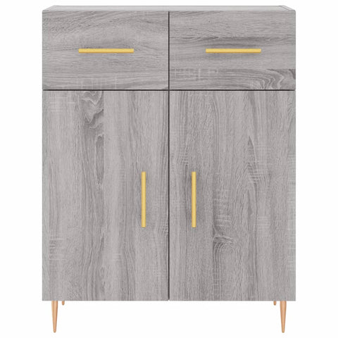 vidaXL Highboard Grey Sonoma 69.5x34x180 cm Engineered Wood