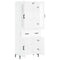 vidaXL Highboard White 69.5x34x180 cm Engineered Wood