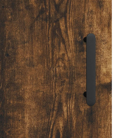 vidaXL Highboard Smoked Oak 69.5x34x180 cm Engineered Wood