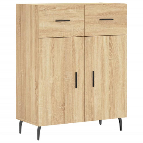 vidaXL Highboard Sonoma Oak 69.5x34x180 cm Engineered Wood
