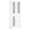 vidaXL Highboard White 69.5x34x180 cm Engineered Wood