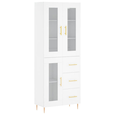 vidaXL Highboard White 69.5x34x180 cm Engineered Wood