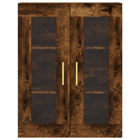 vidaXL Highboard Smoked Oak 69.5x34x180 cm Engineered Wood