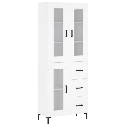 vidaXL Highboard White 69.5x34x180 cm Engineered Wood
