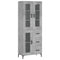 vidaXL Highboard Concrete Grey 69.5x34x180 cm Engineered Wood