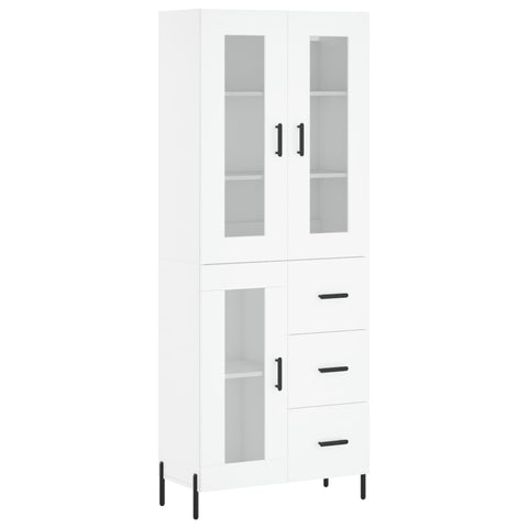 vidaXL Highboard White 69.5x34x180 cm Engineered Wood
