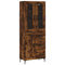 vidaXL Highboard Smoked Oak 69.5x34x180 cm Engineered Wood