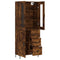 vidaXL Highboard Smoked Oak 69.5x34x180 cm Engineered Wood