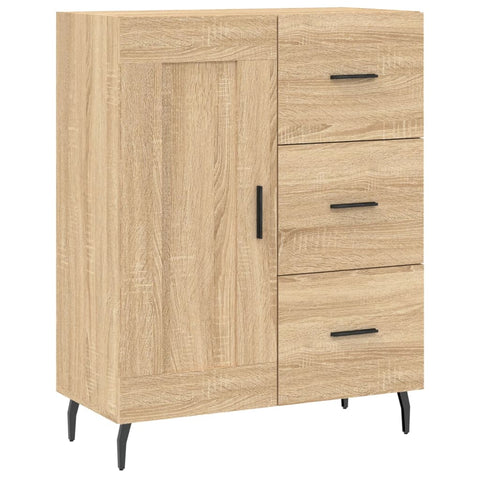 vidaXL Highboard Sonoma Oak 69.5x34x180 cm Engineered Wood