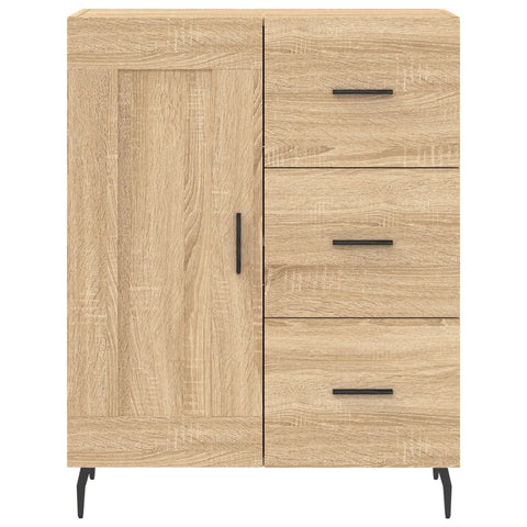 vidaXL Highboard Sonoma Oak 69.5x34x180 cm Engineered Wood