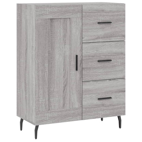 vidaXL Highboard Grey Sonoma 69.5x34x180 cm Engineered Wood