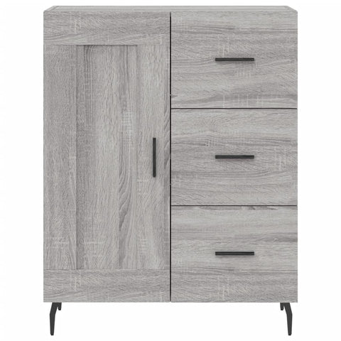 vidaXL Highboard Grey Sonoma 69.5x34x180 cm Engineered Wood