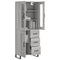 vidaXL Highboard Grey Sonoma 69.5x34x180 cm Engineered Wood
