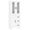 vidaXL Highboard White 69.5x34x180 cm Engineered Wood