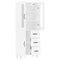 vidaXL Highboard White 69.5x34x180 cm Engineered Wood