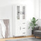 vidaXL Highboard White 69.5x34x180 cm Engineered Wood