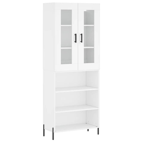 vidaXL Highboard White 69.5x34x180 cm Engineered Wood