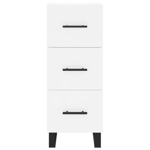 vidaXL Highboard White 34.5x34x180 cm Engineered Wood
