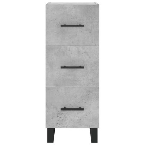 vidaXL Highboard Concrete Grey 34.5x34x180 cm Engineered Wood