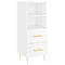 vidaXL Highboard High Gloss White 34.5x34x180 cm Engineered Wood