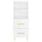 vidaXL Highboard High Gloss White 34.5x34x180 cm Engineered Wood