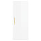 vidaXL Highboard High Gloss White 34.5x34x180 cm Engineered Wood
