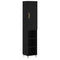 vidaXL Highboard Black 34.5x34x180 cm Engineered Wood