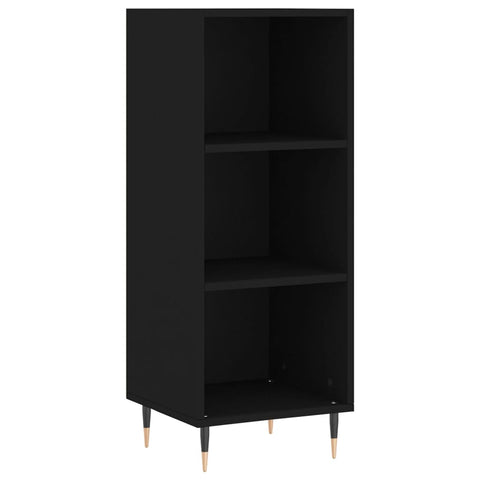 vidaXL Highboard Black 34.5x34x180 cm Engineered Wood
