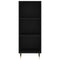 vidaXL Highboard Black 34.5x34x180 cm Engineered Wood