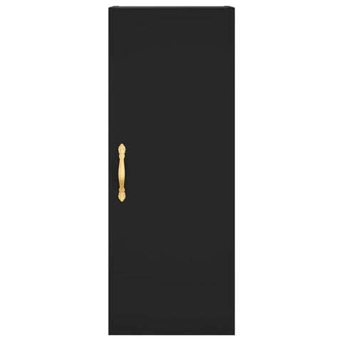 vidaXL Highboard Black 34.5x34x180 cm Engineered Wood