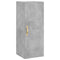 vidaXL Highboard Concrete Grey 34.5x34x180 cm Engineered Wood