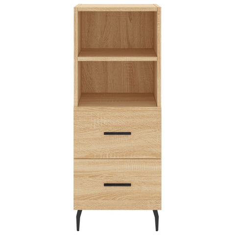 vidaXL Highboard Sonoma Oak 34.5x34x180 cm Engineered Wood